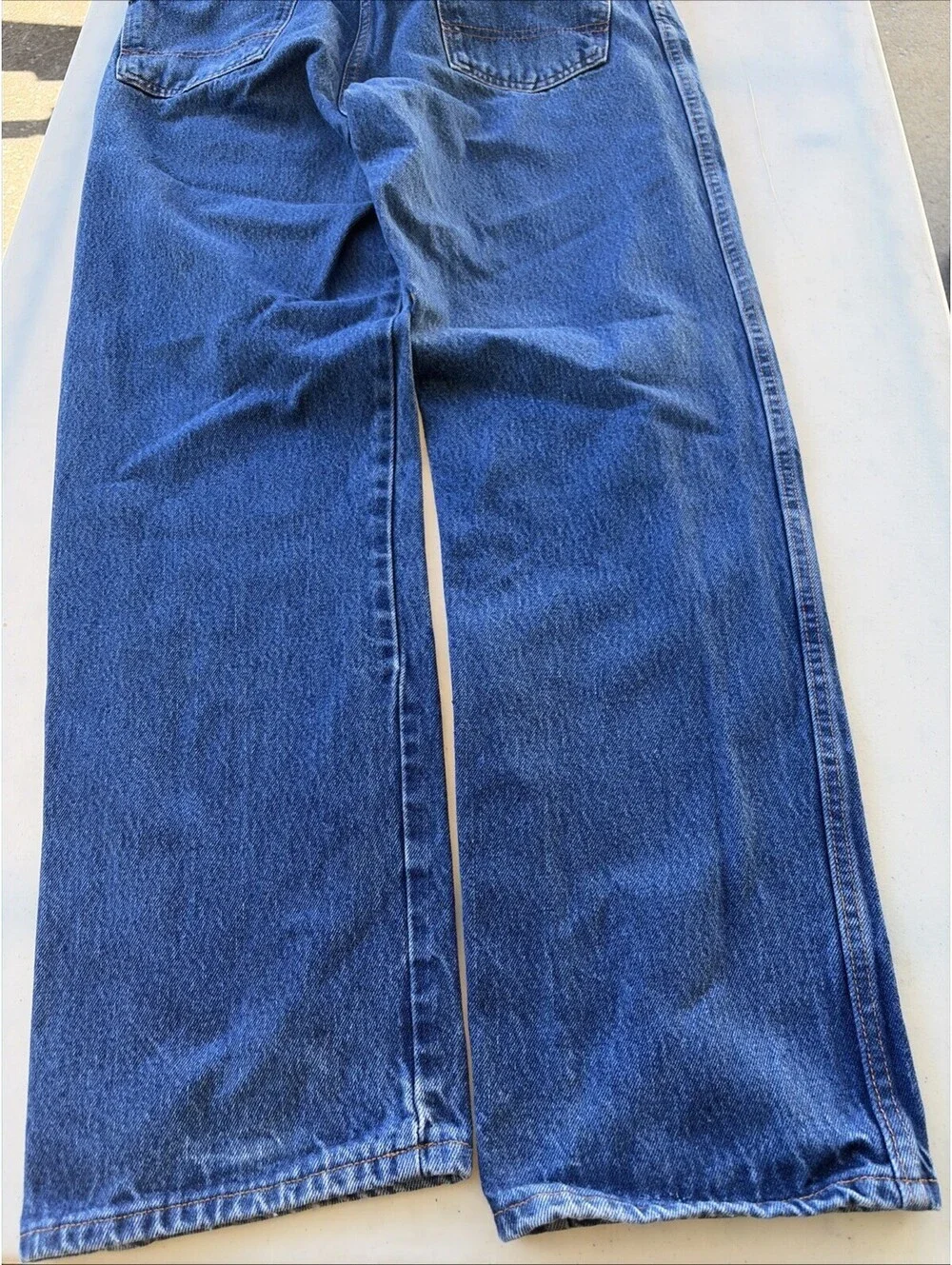 Dickies Regular Fit 5 Pocket Work Jeans Size 36x34 Straight Leg Dark Blue Denim